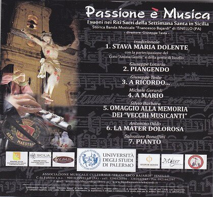 descrizione brani contenti nel cd